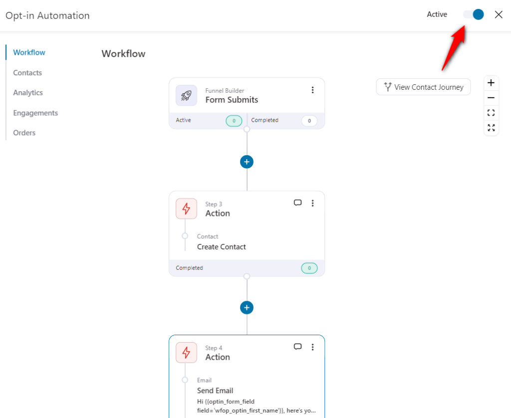 Make the automation live
