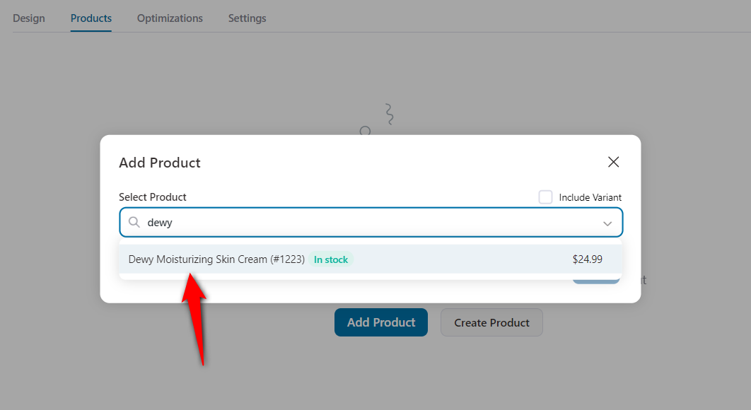 Look for the product you want to add to your checkout page so that it links to the sales page for woocommerce buy now button