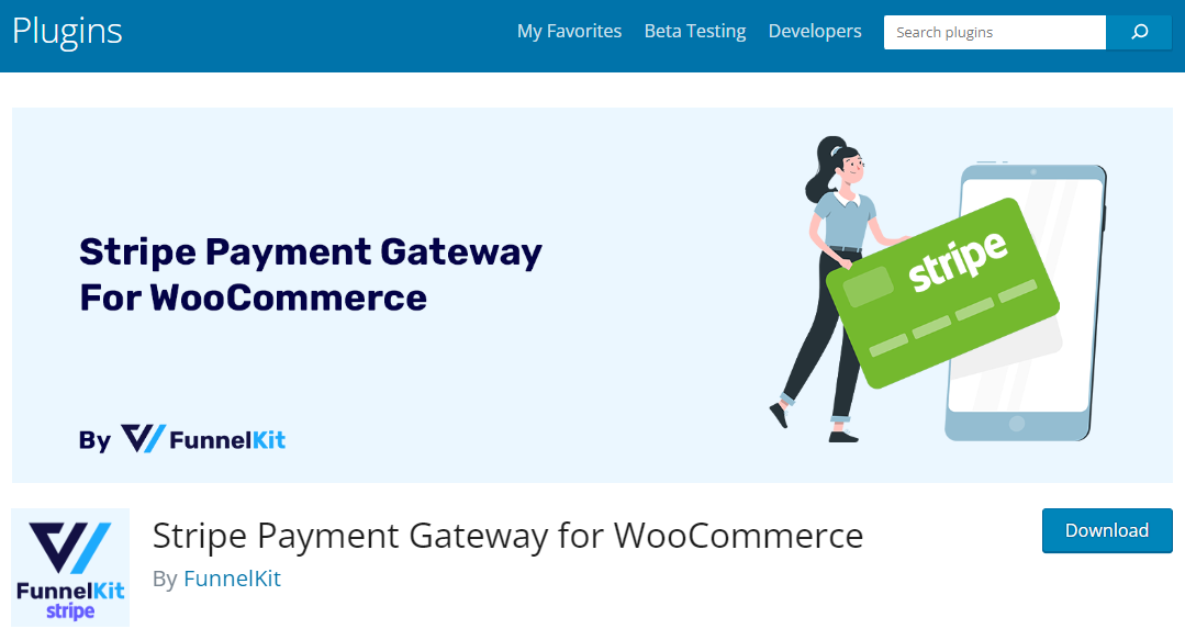 Stripe payment gateway for woocommerce plugin to set up sepa direct debit in the woocommerce store