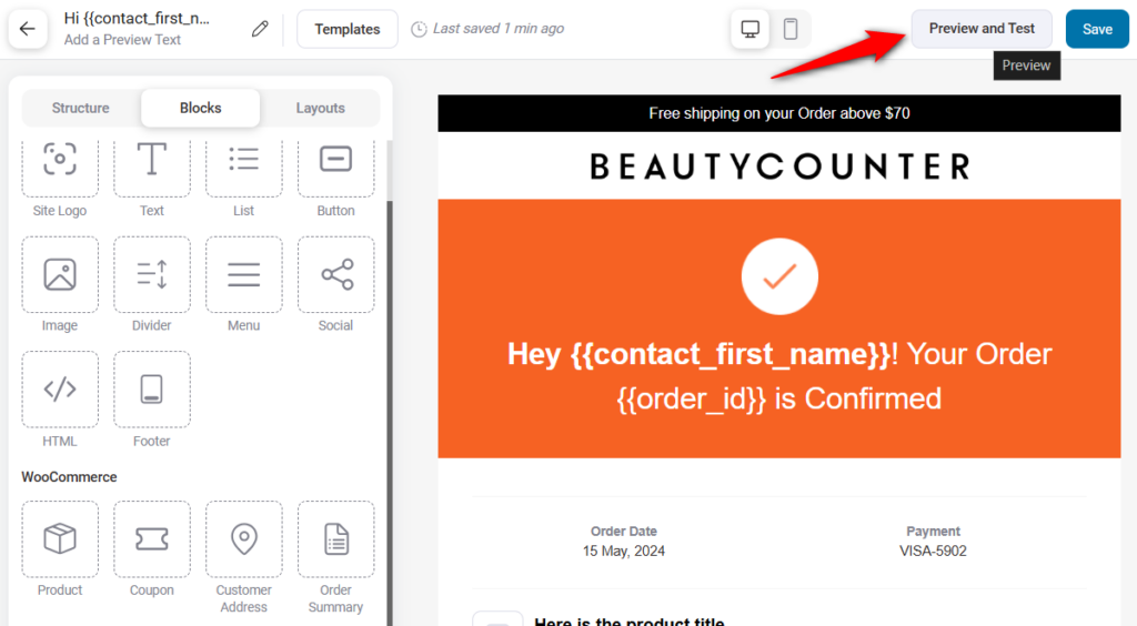 woocommerce email customizer - preview and test your custom emails