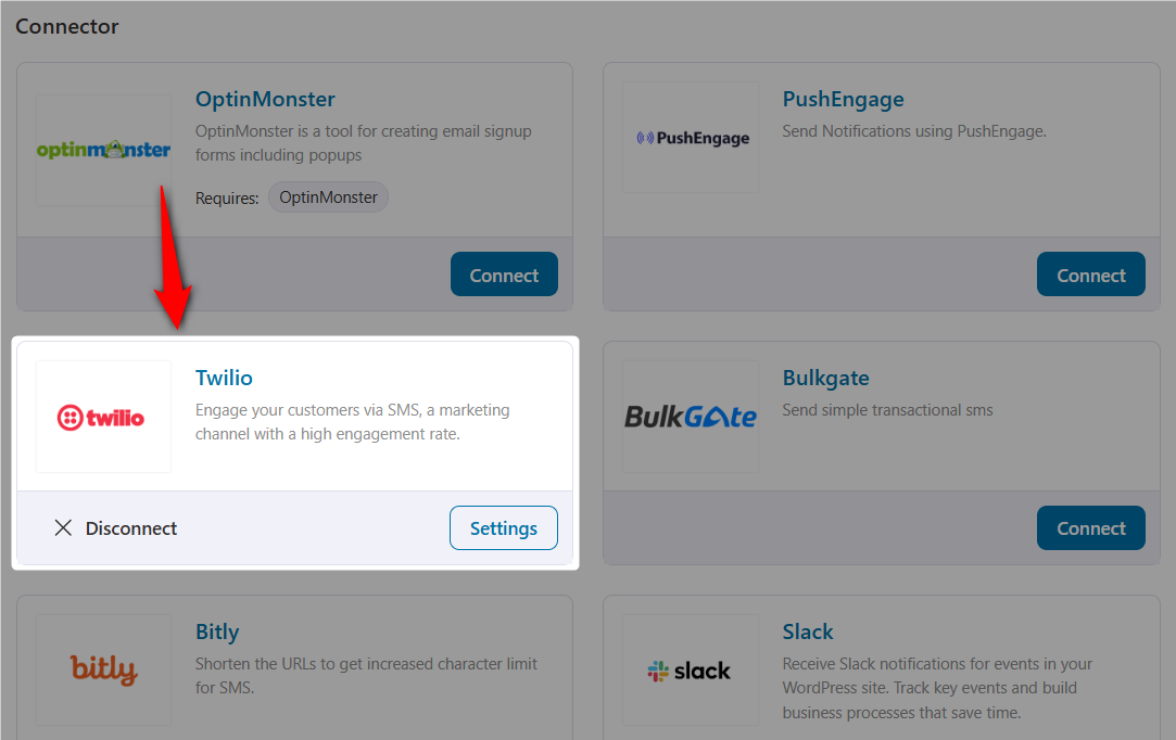 WooCommerce Twilio integration successfully set up