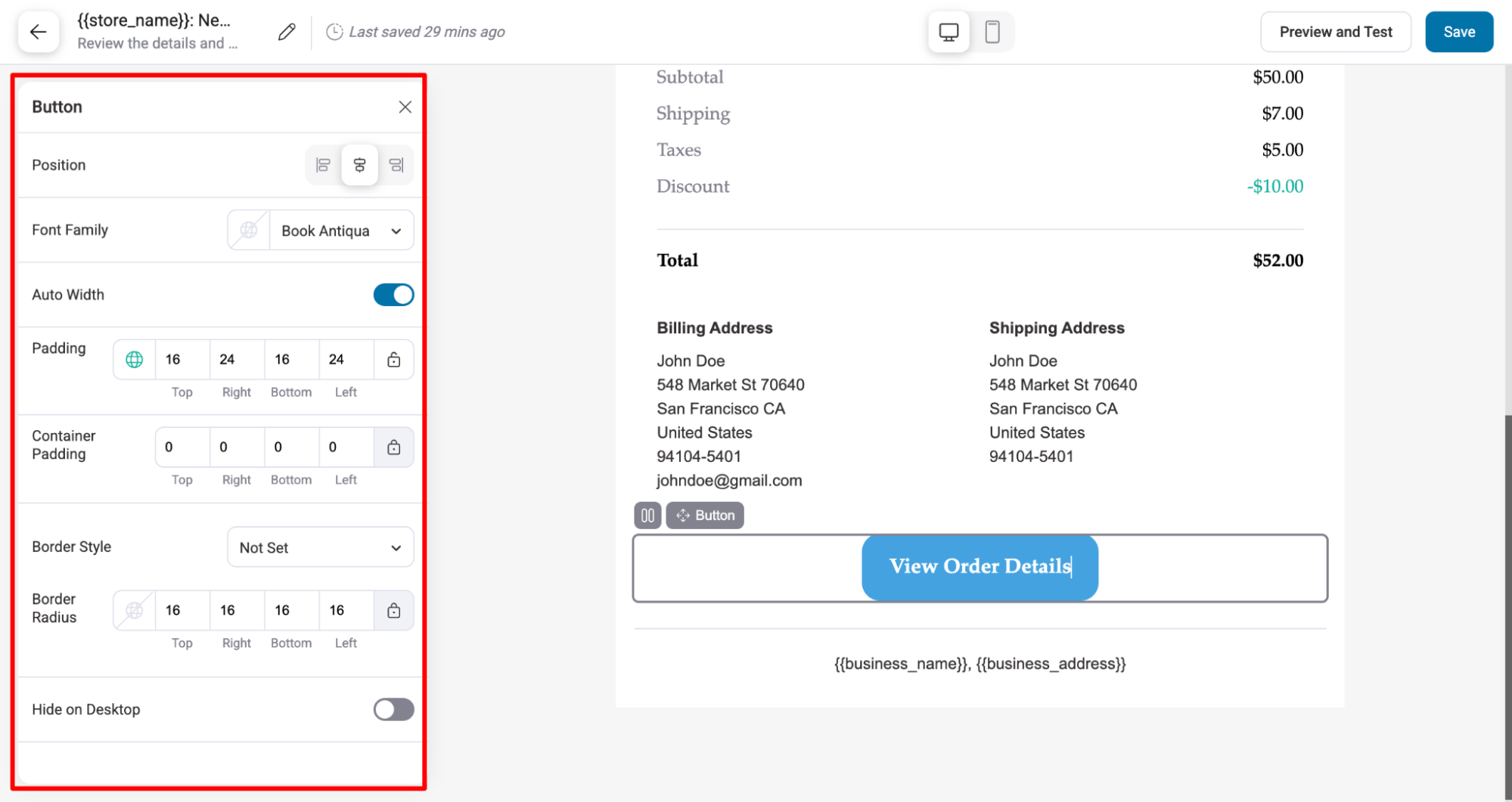 customize cta style